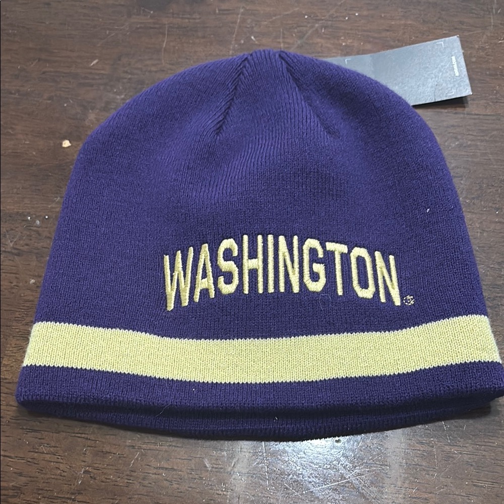 Purple and gold Washington Beanie